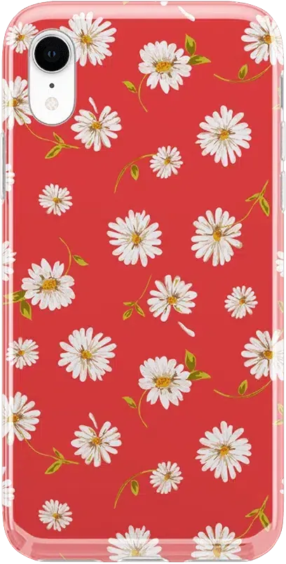 Daisy Daydream | Red Coral Floral Case