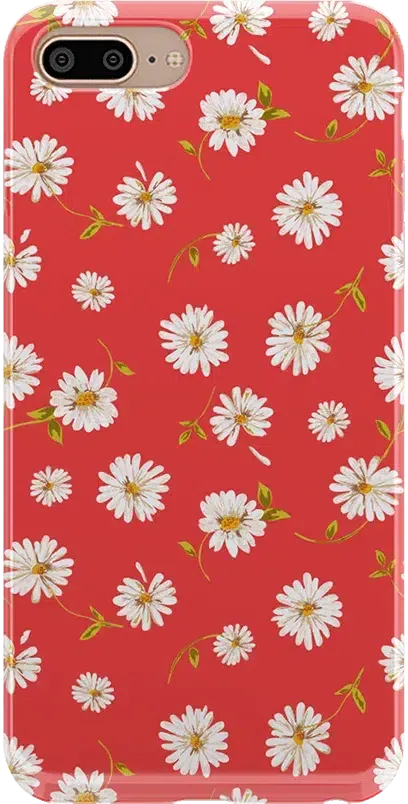 Daisy Daydream | Red Coral Floral Case