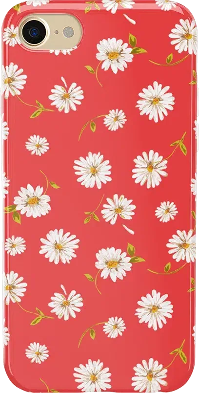 Daisy Daydream | Red Coral Floral Case