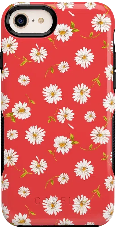 Daisy Daydream | Red Coral Floral Case