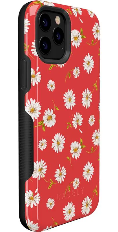 Daisy Daydream | Red Coral Floral Case