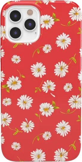 Daisy Daydream | Red Coral Floral Case