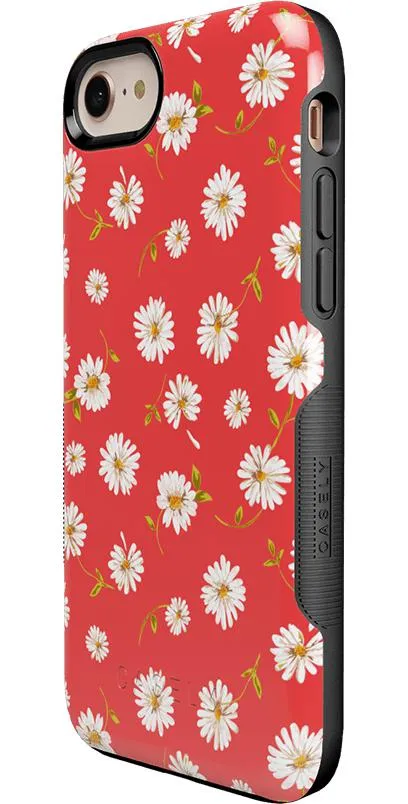 Daisy Daydream | Red Coral Floral Case