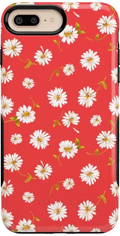 Daisy Daydream | Red Coral Floral Case