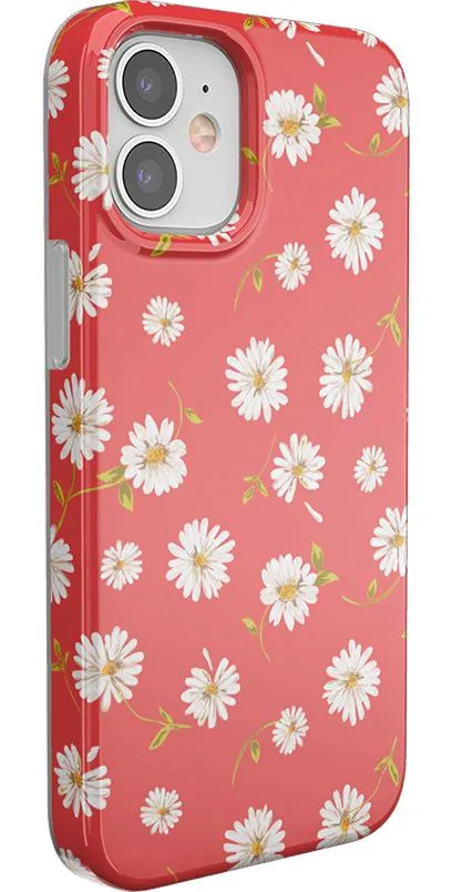 Daisy Daydream | Red Coral Floral Case