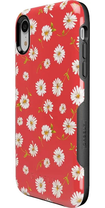 Daisy Daydream | Red Coral Floral Case