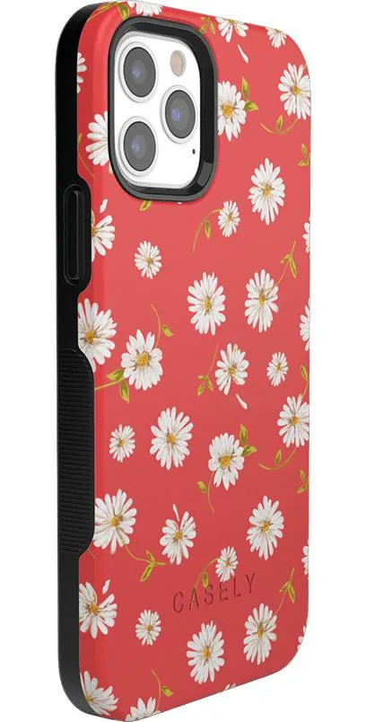 Daisy Daydream | Red Coral Floral Case