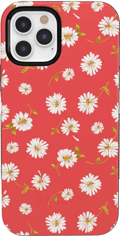 Daisy Daydream | Red Coral Floral Case