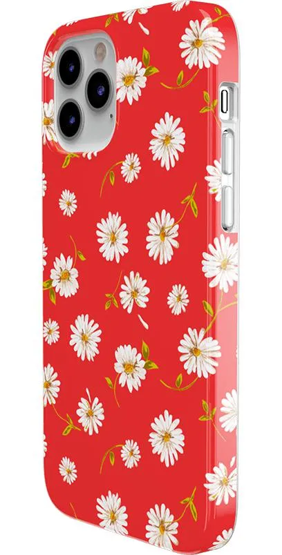 Daisy Daydream | Red Coral Floral Case