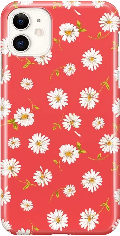 Daisy Daydream | Red Coral Floral Case