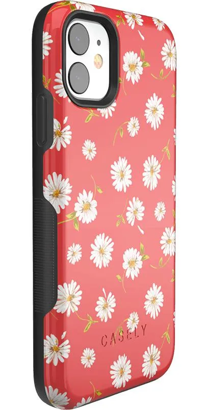 Daisy Daydream | Red Coral Floral Case