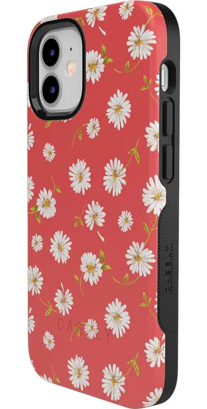 Daisy Daydream | Red Coral Floral Case