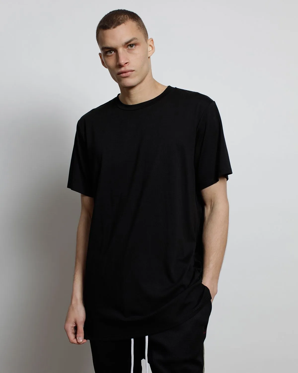 Dawson Long Tee With Side Detail Logo