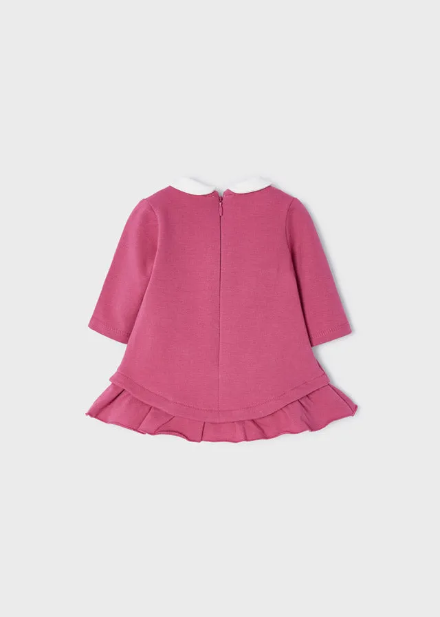 Emboridered Fleece Baby Girls Dress | Mayoral