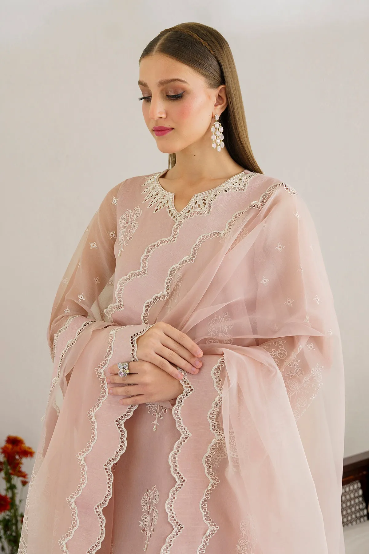 EMBROIDERED CHIFFON UF-514