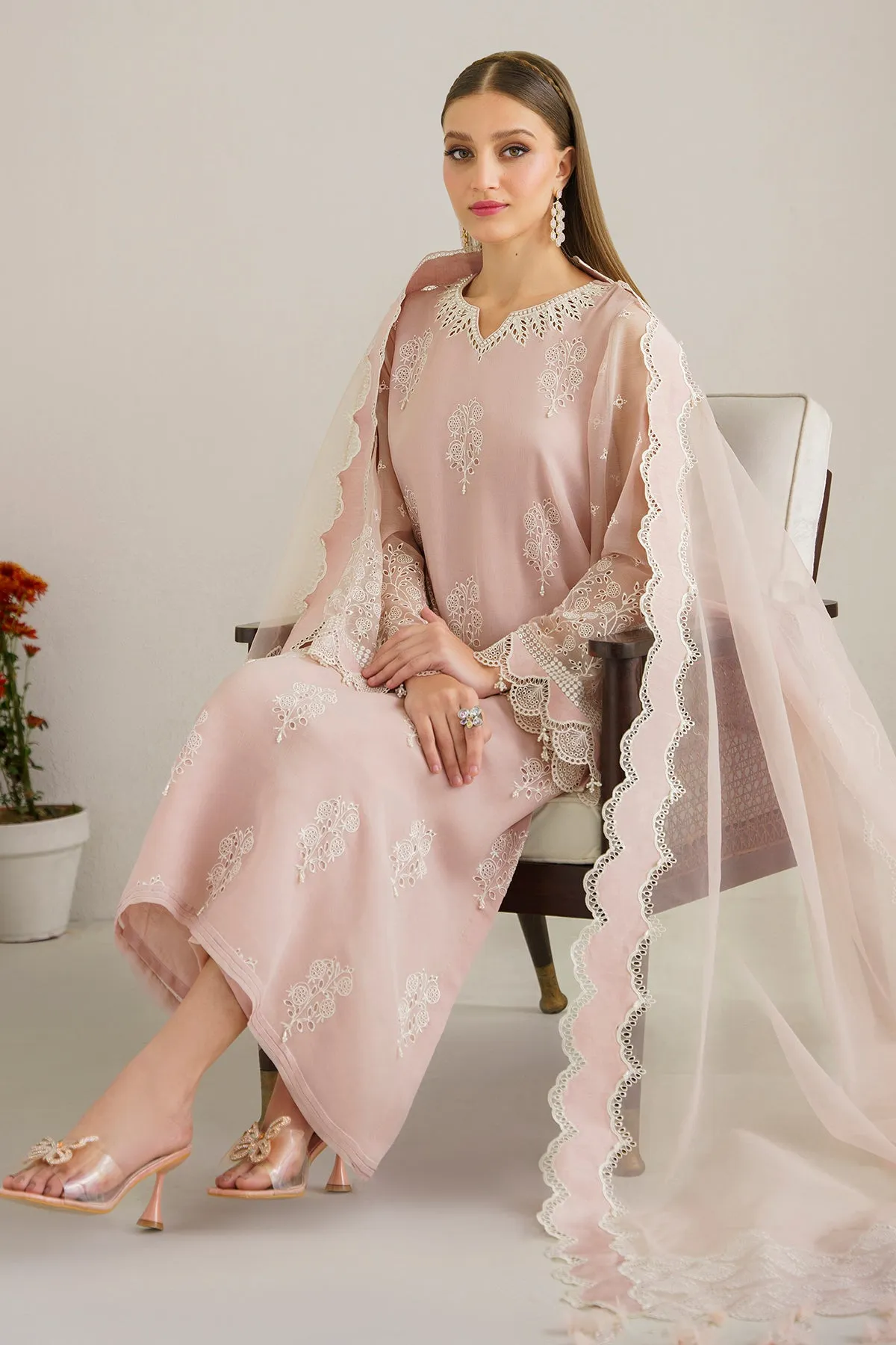 EMBROIDERED CHIFFON UF-514