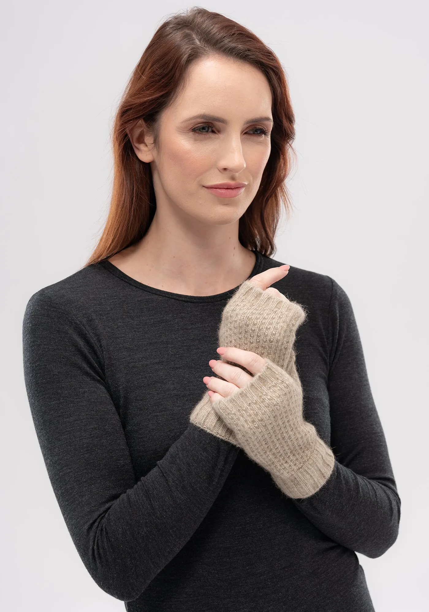 Finley Handwarmer - ZQ Certified Merino Wool, Possum Fibre, Silk Handwarmer - Made in New Zealand