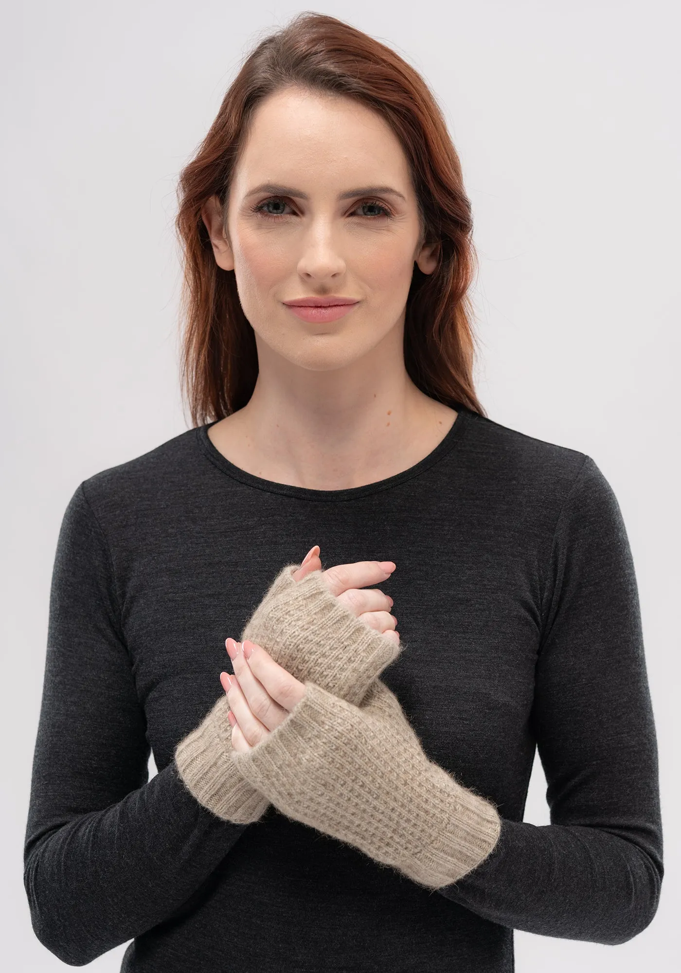 Finley Handwarmer - ZQ Certified Merino Wool, Possum Fibre, Silk Handwarmer - Made in New Zealand