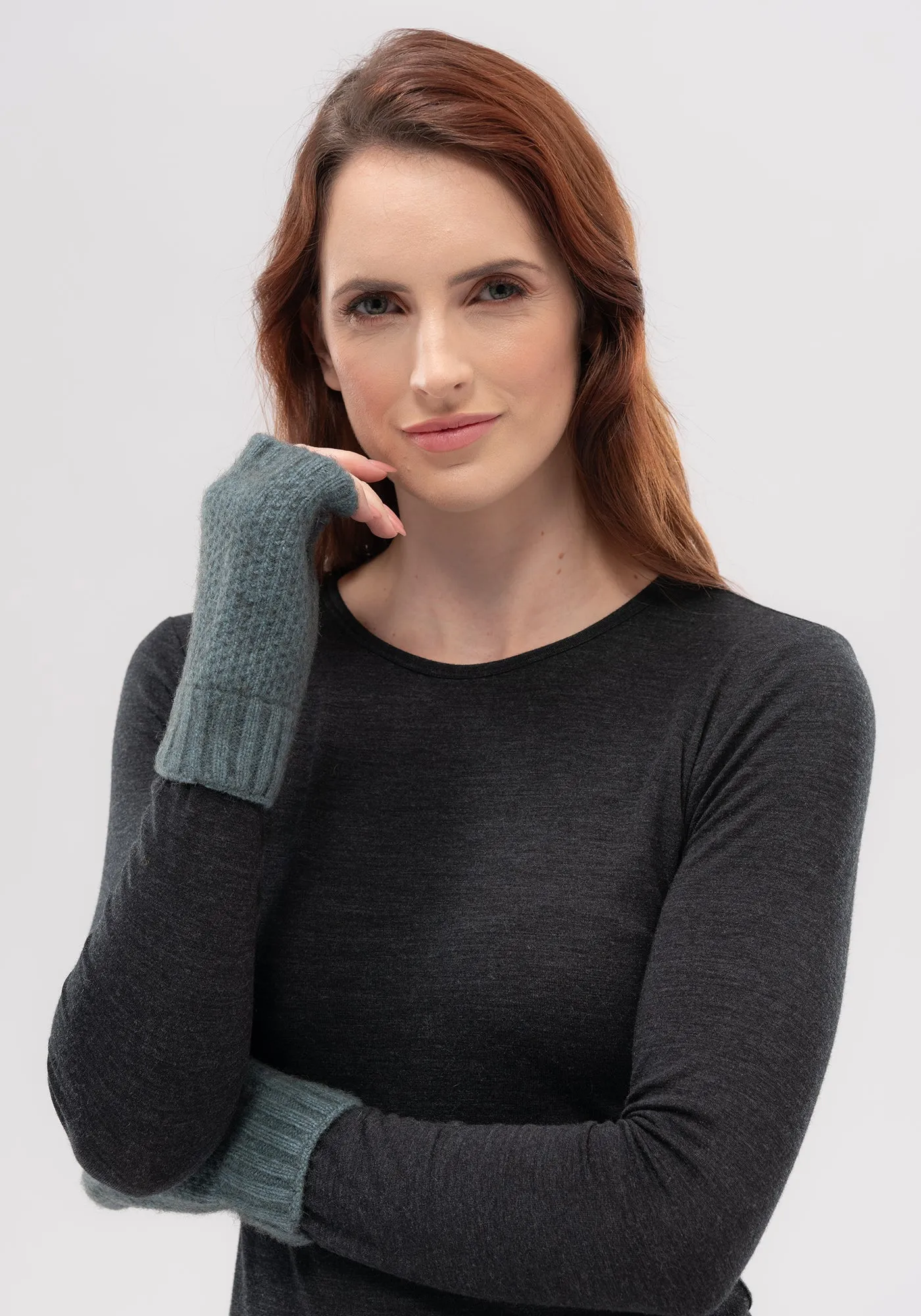 Finley Handwarmer - ZQ Certified Merino Wool, Possum Fibre, Silk Handwarmer - Made in New Zealand