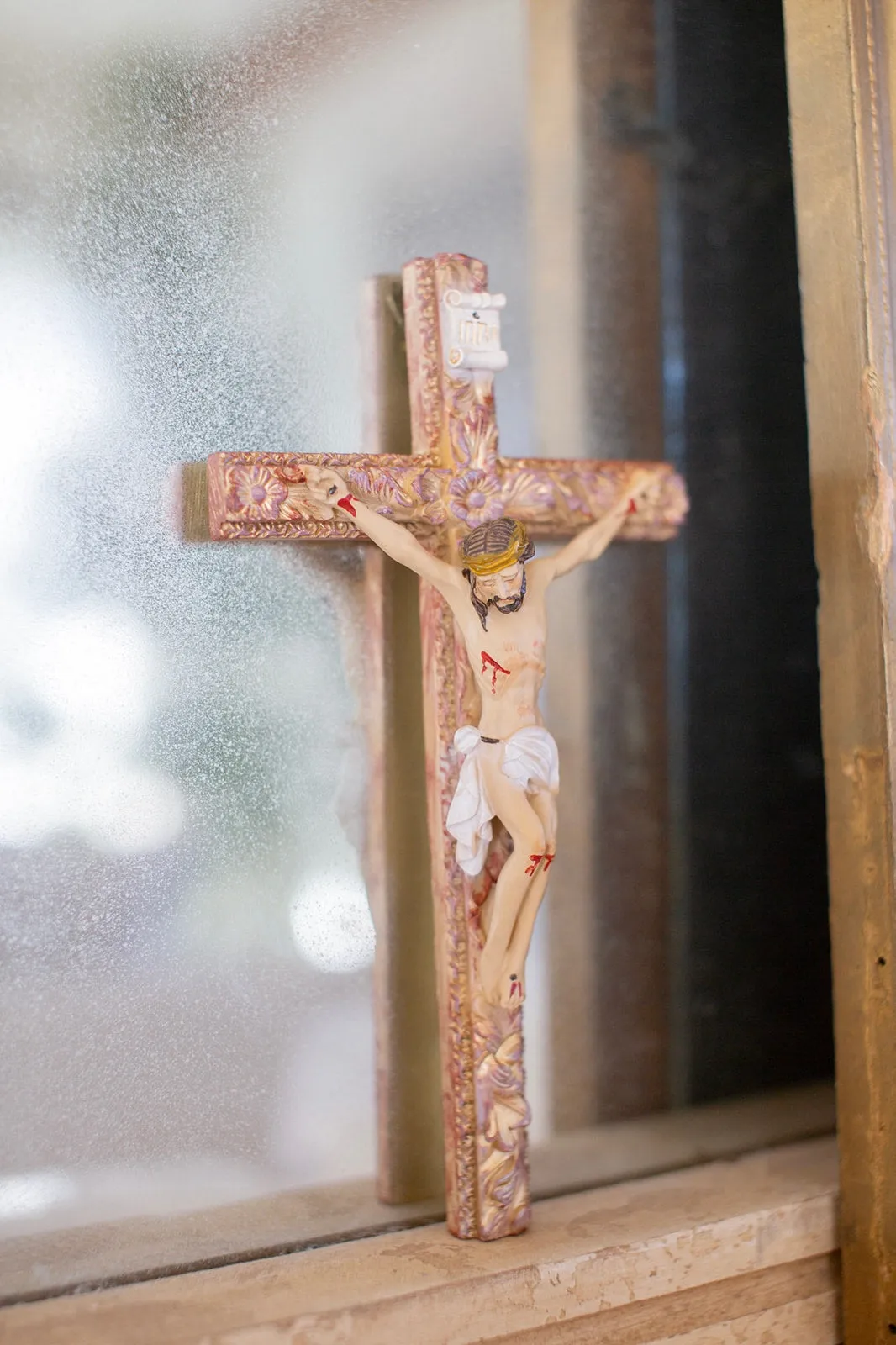 Floral Wall Crucifix