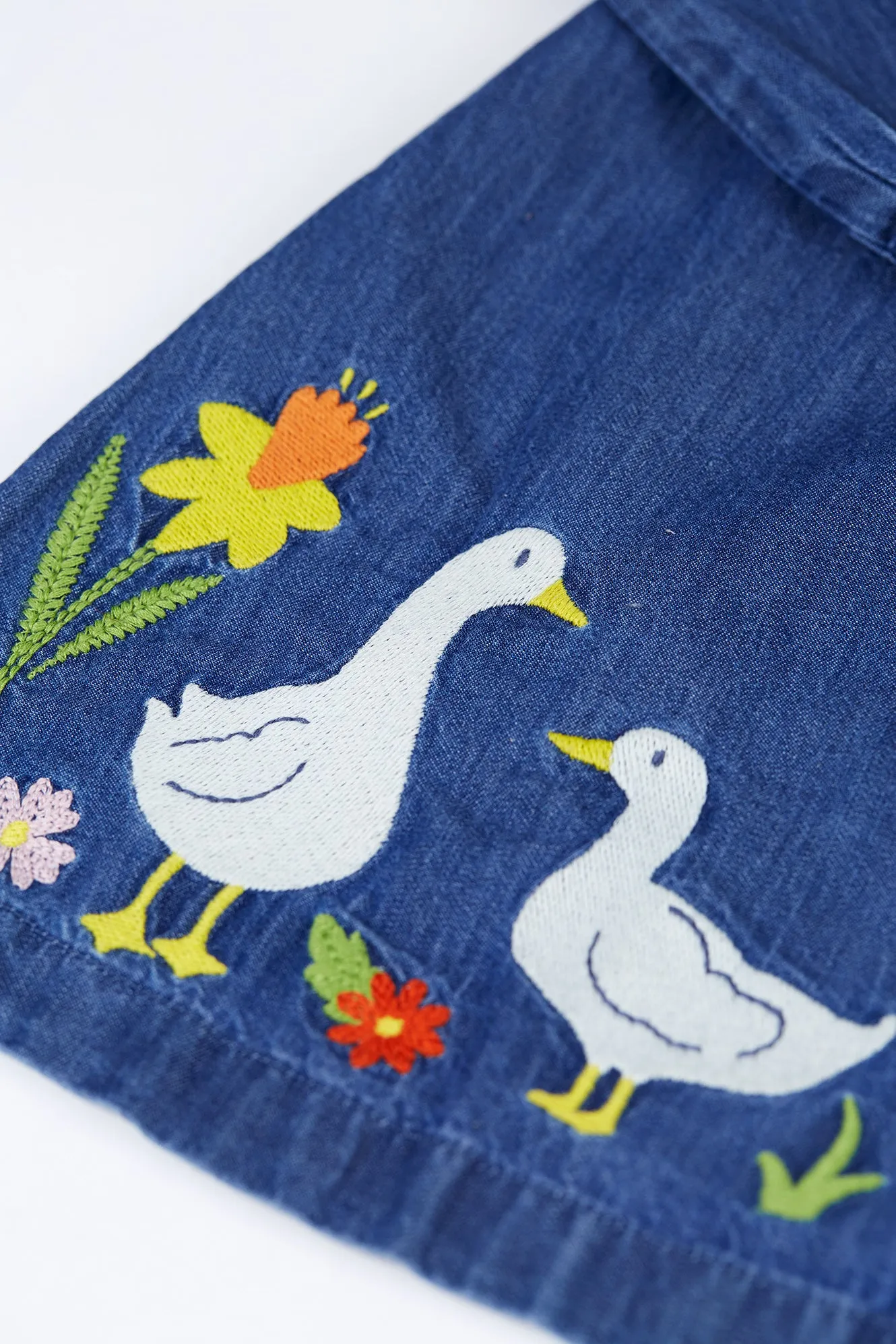 Frugi Baby Girl Denim Duck Dress