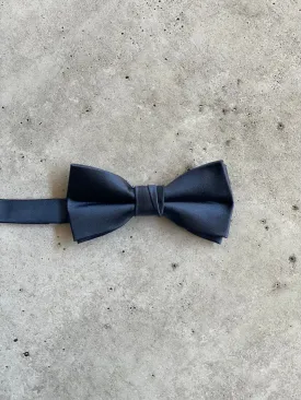 Galaxy Blue Satin Silk Bow Tie