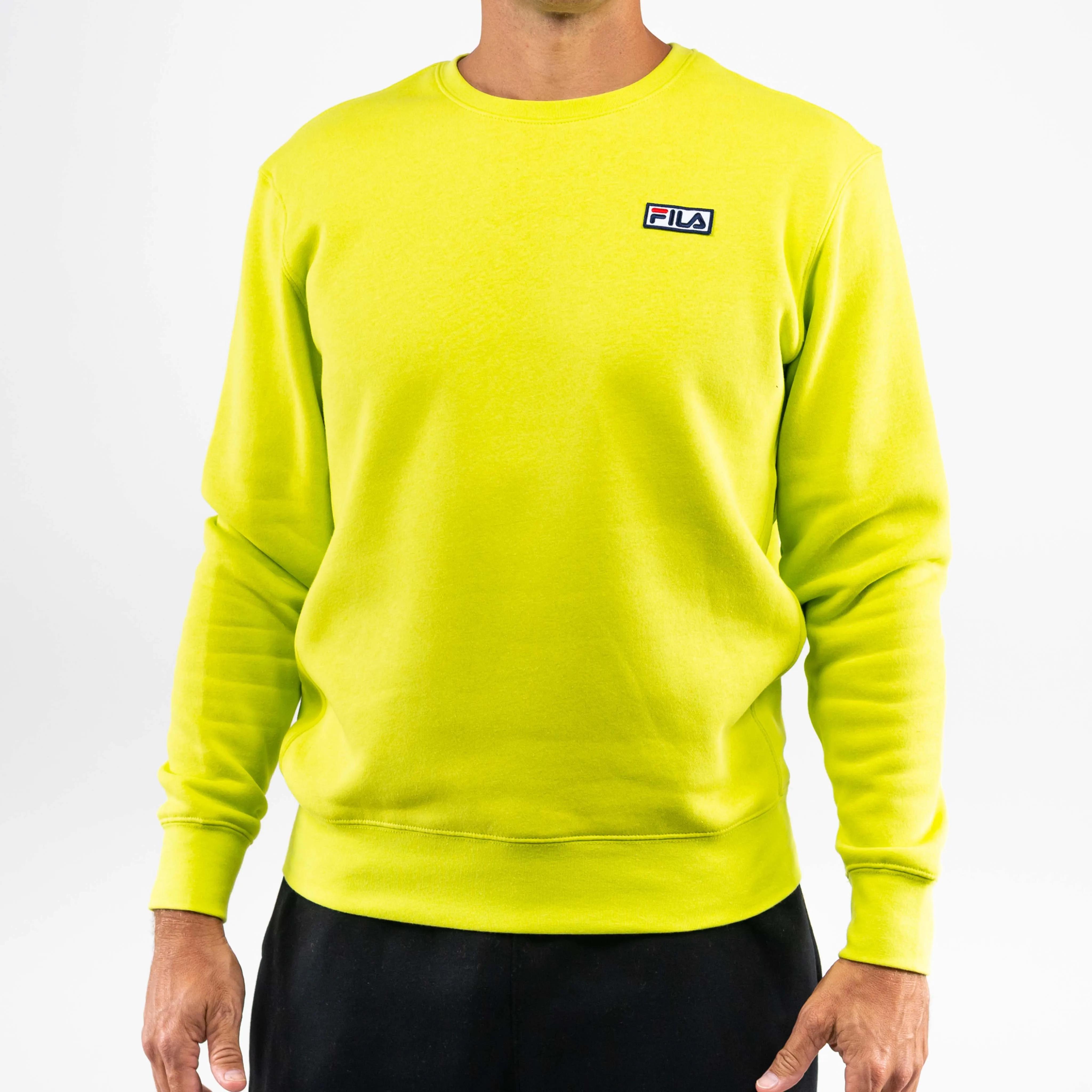 Garron Long Sleeve Crewneck Lime Punch