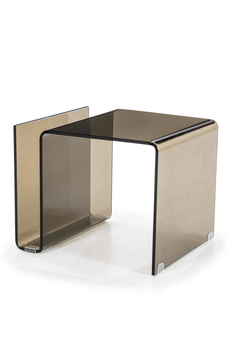 Glass Modern Side Table | By-Boo Shadow