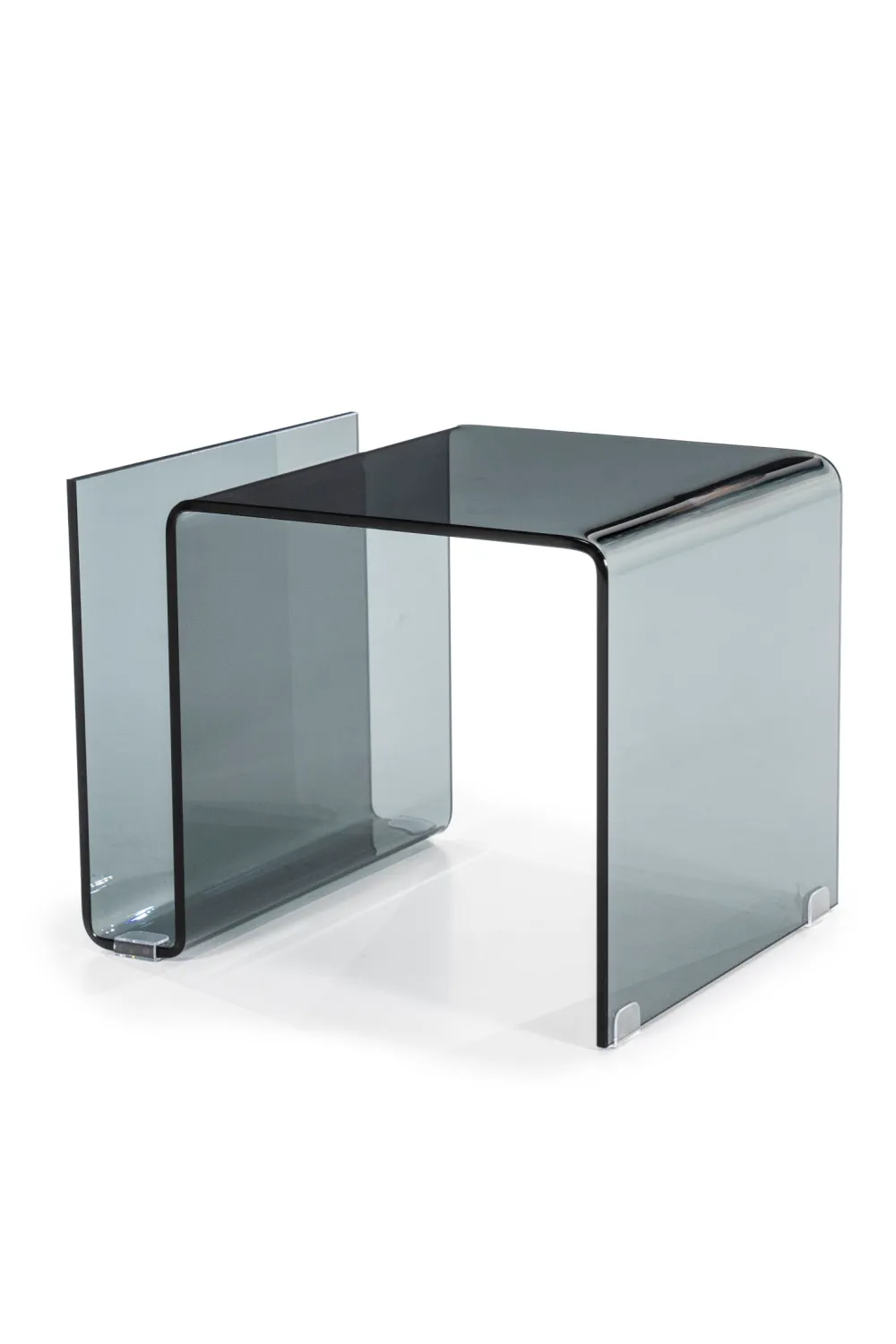 Glass Modern Side Table | By-Boo Shadow