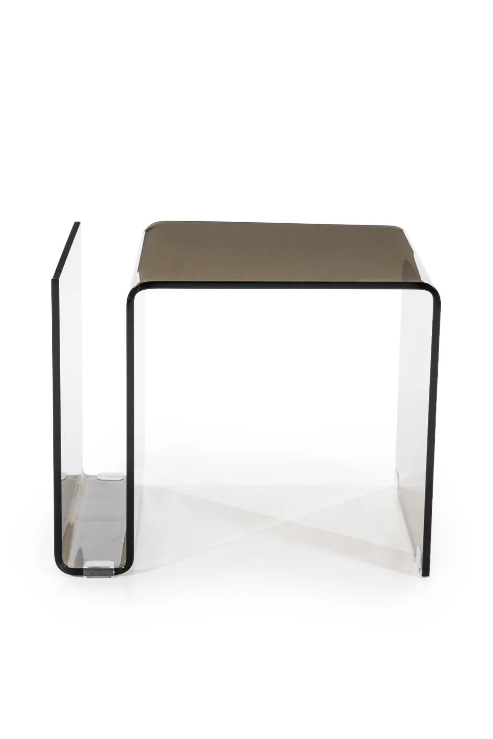 Glass Modern Side Table | By-Boo Shadow