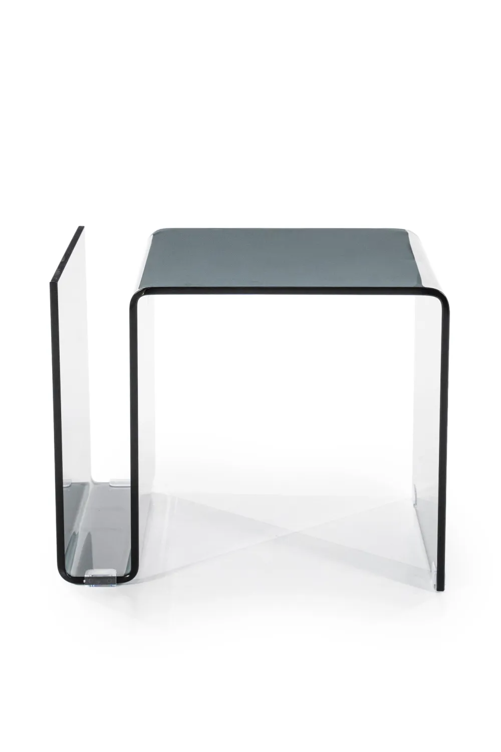 Glass Modern Side Table | By-Boo Shadow