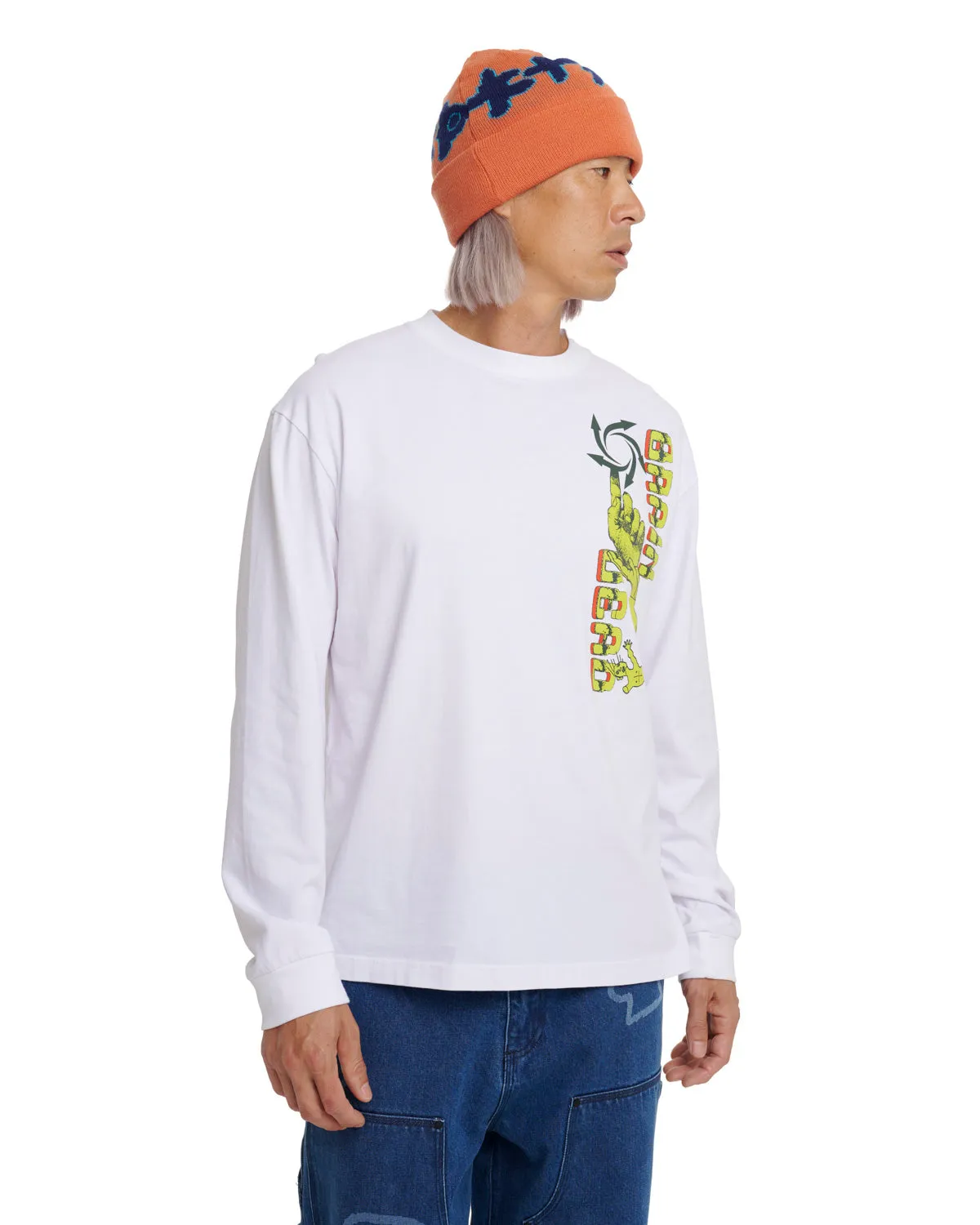 Global Streams Long Sleeve - White