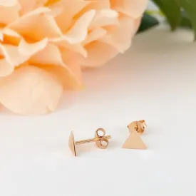 Golden Pyramid Earrings - VE612