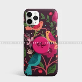 Gripper Case With Birds & Florals