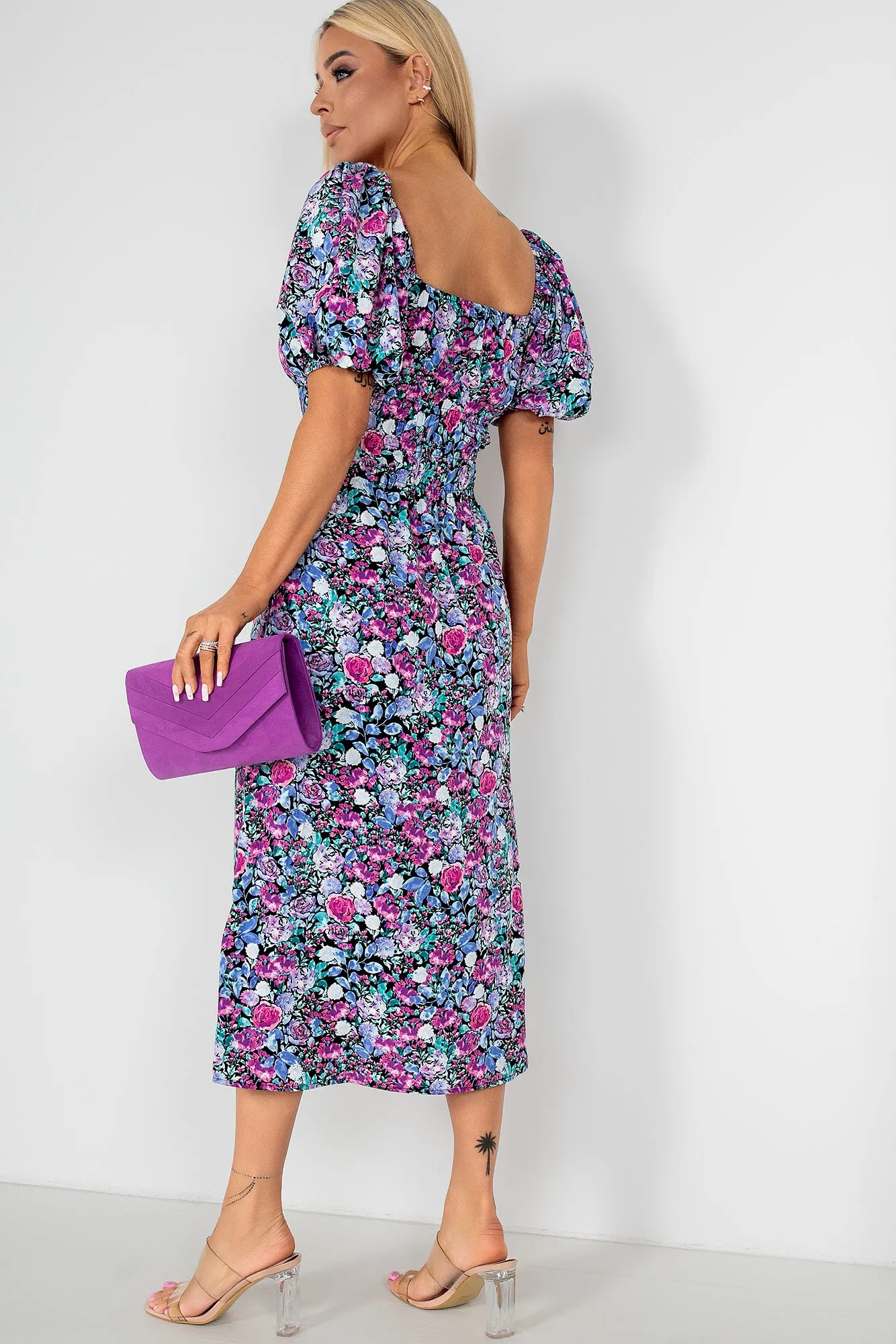 Gwyn Lilac Floral Dress