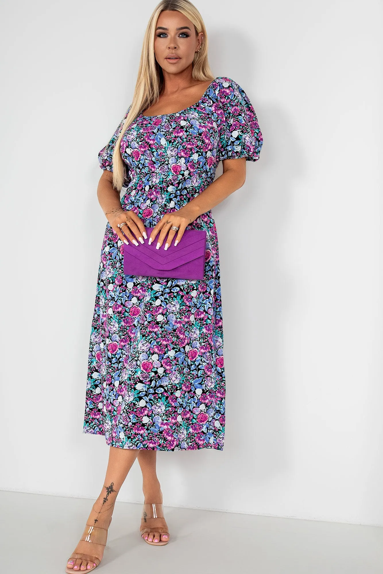 Gwyn Lilac Floral Dress