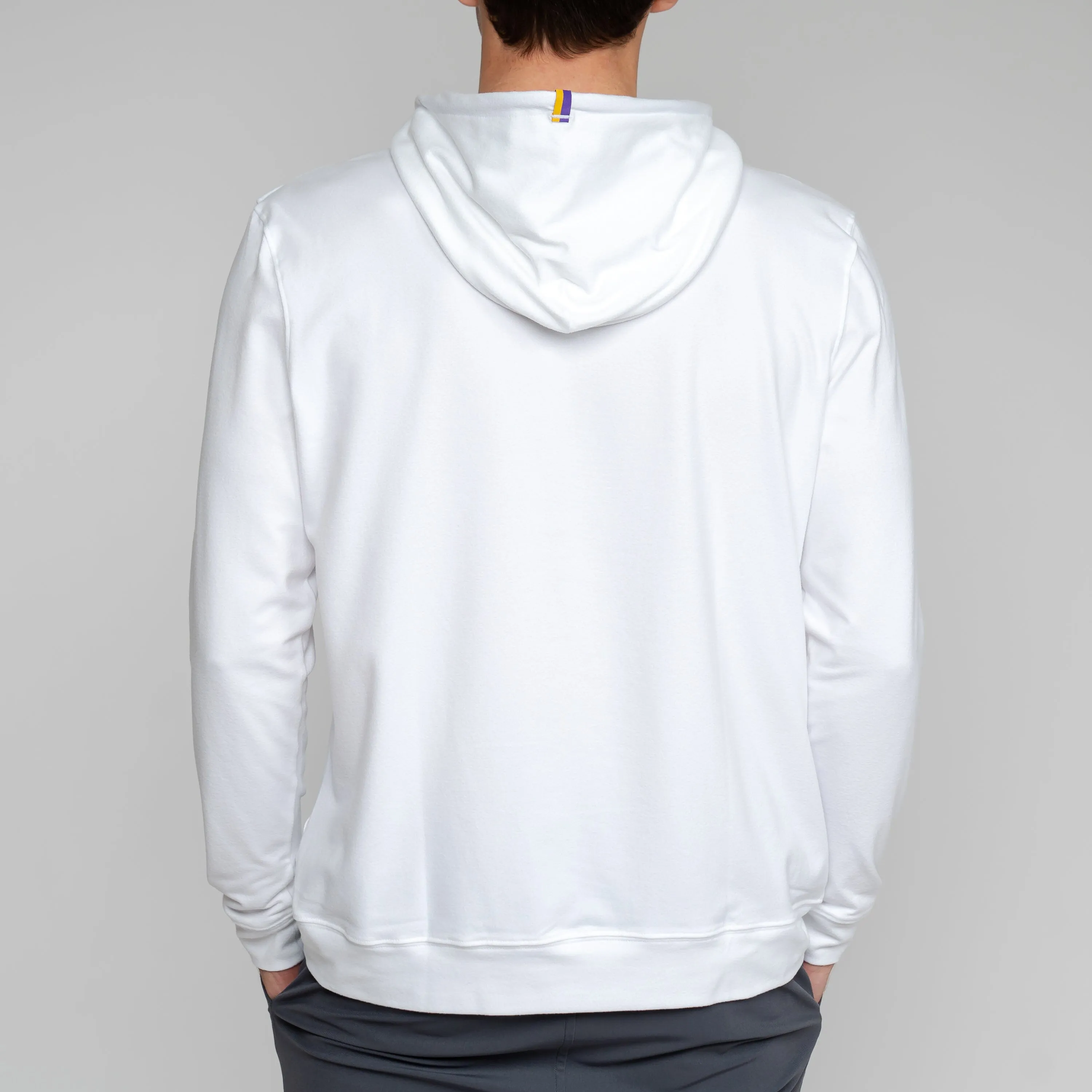 LSU Collegiate Hesi Hoodie - Solid White