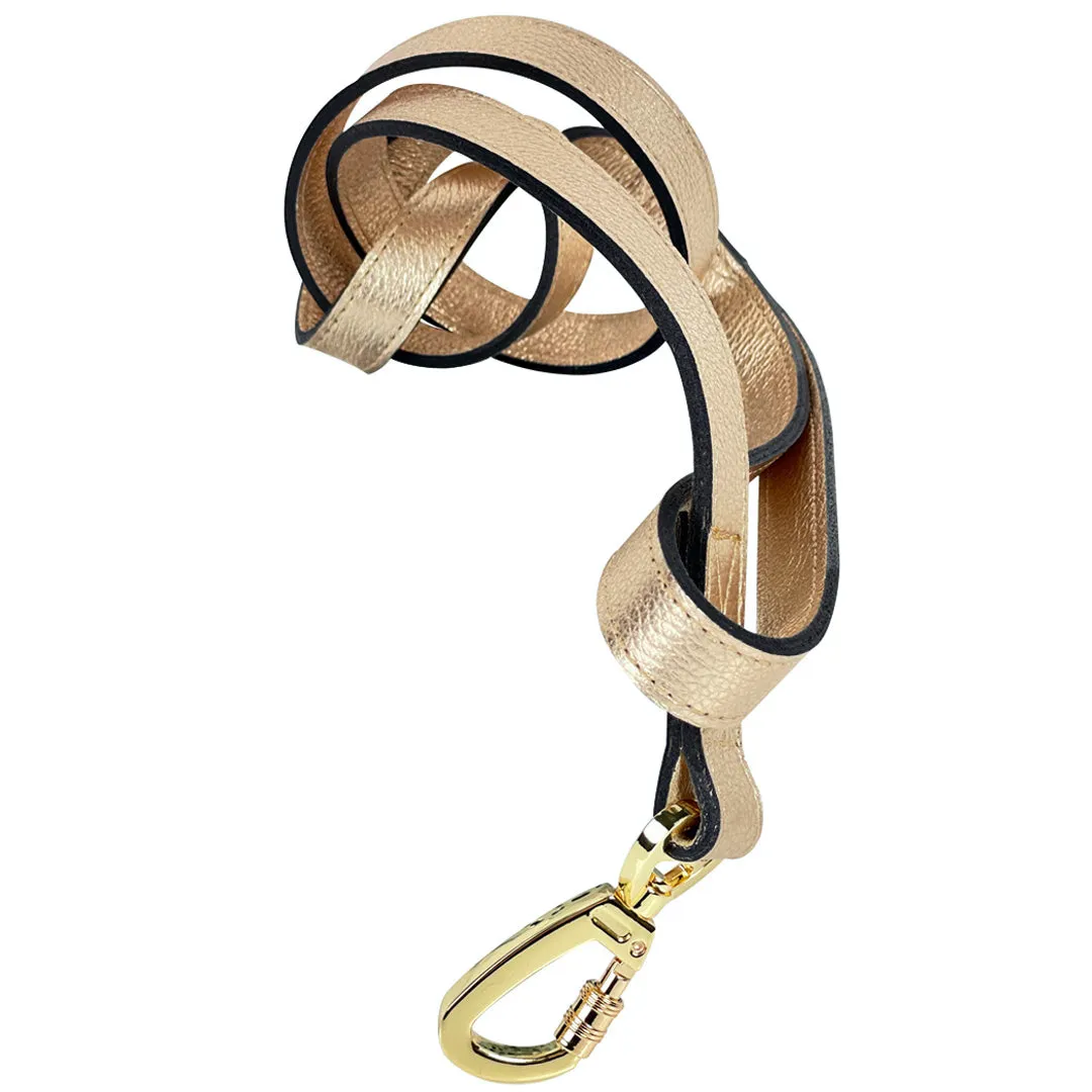 Elegant Metallic Gold Horse & Hound Dog Leash