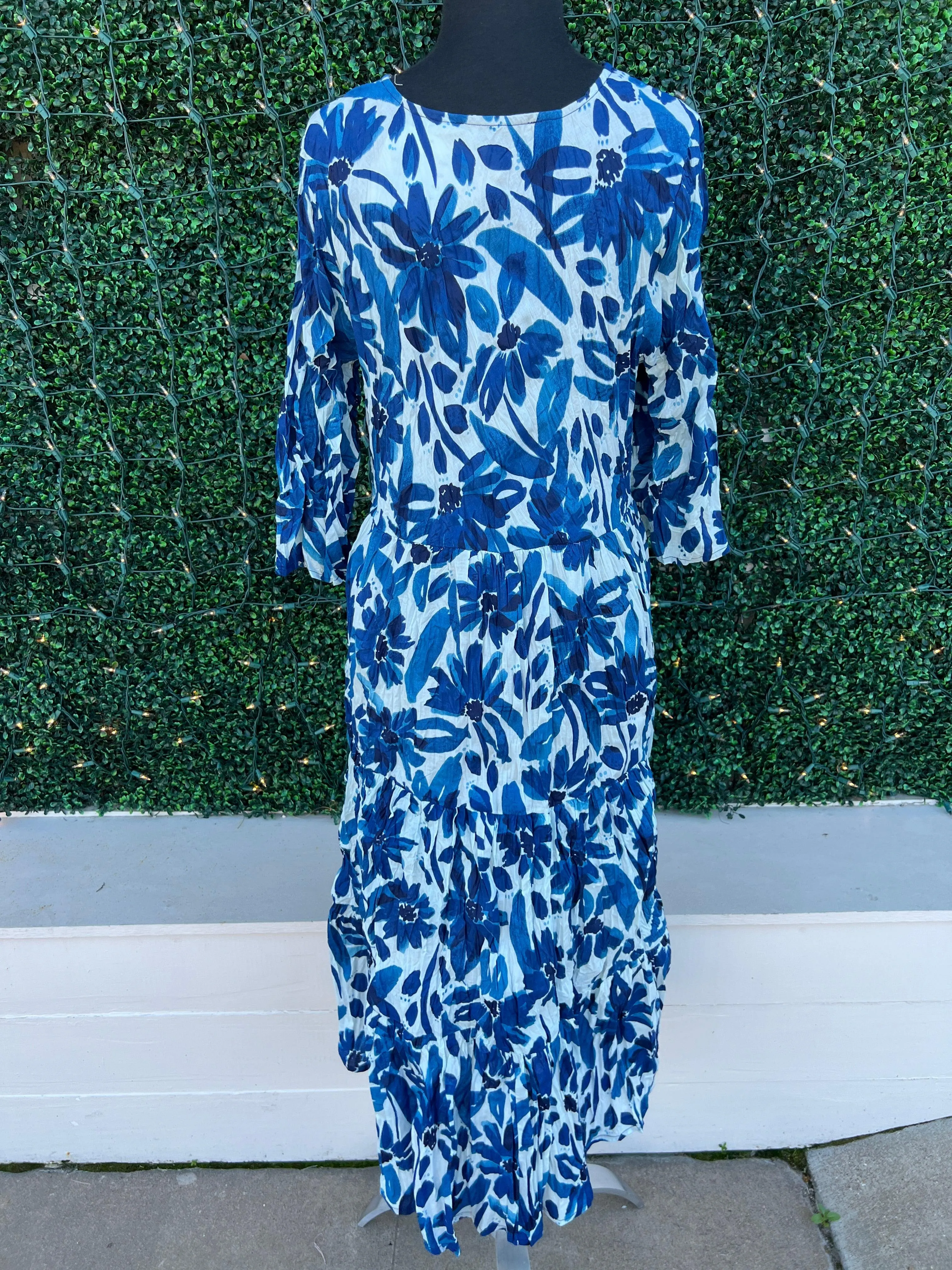 JOK Blue Daisy Maxi Dress