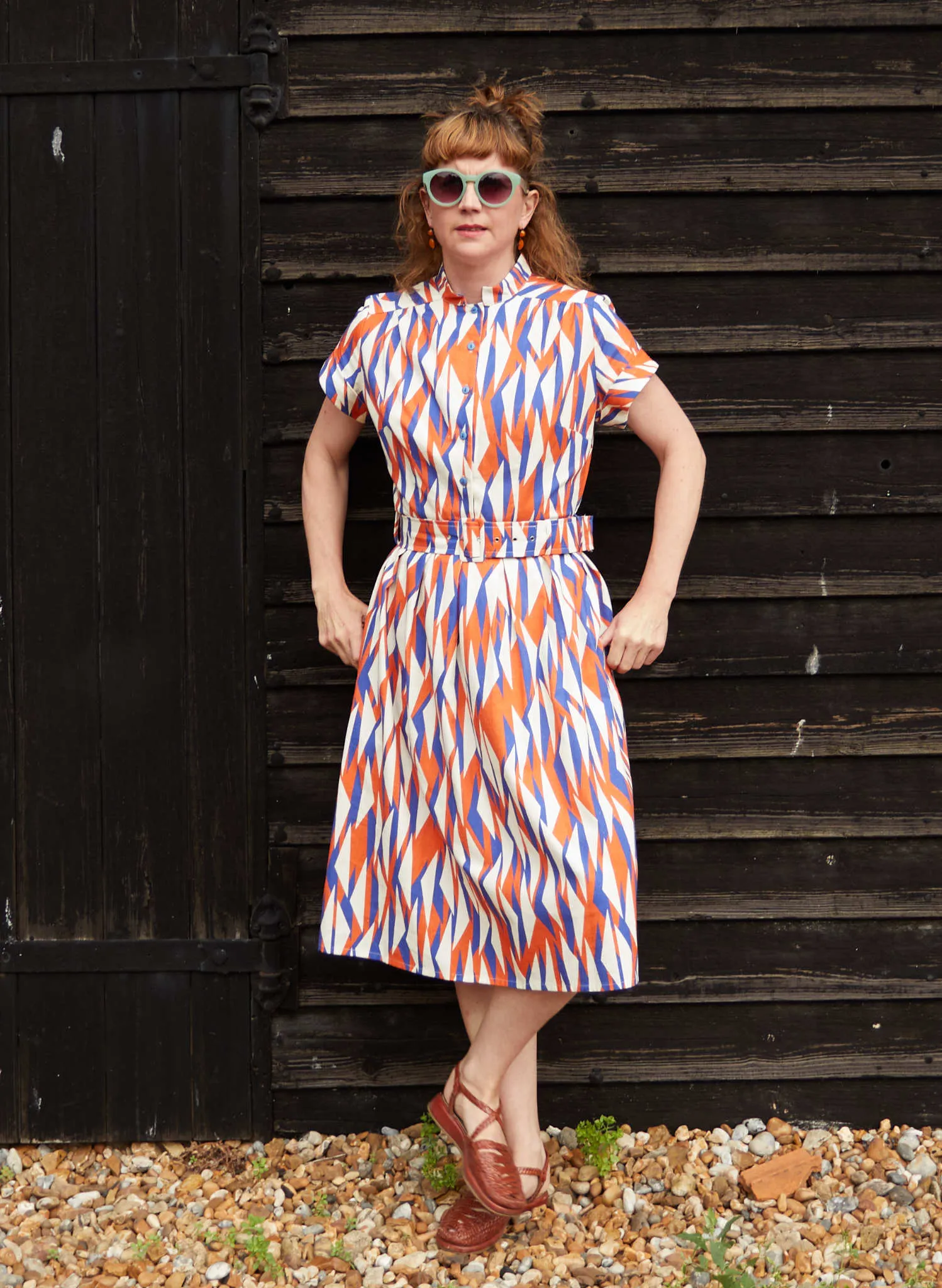 Louise Dress - Red Tigerfish