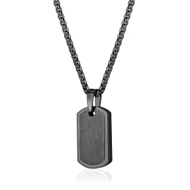 Matte Black Dog Tag