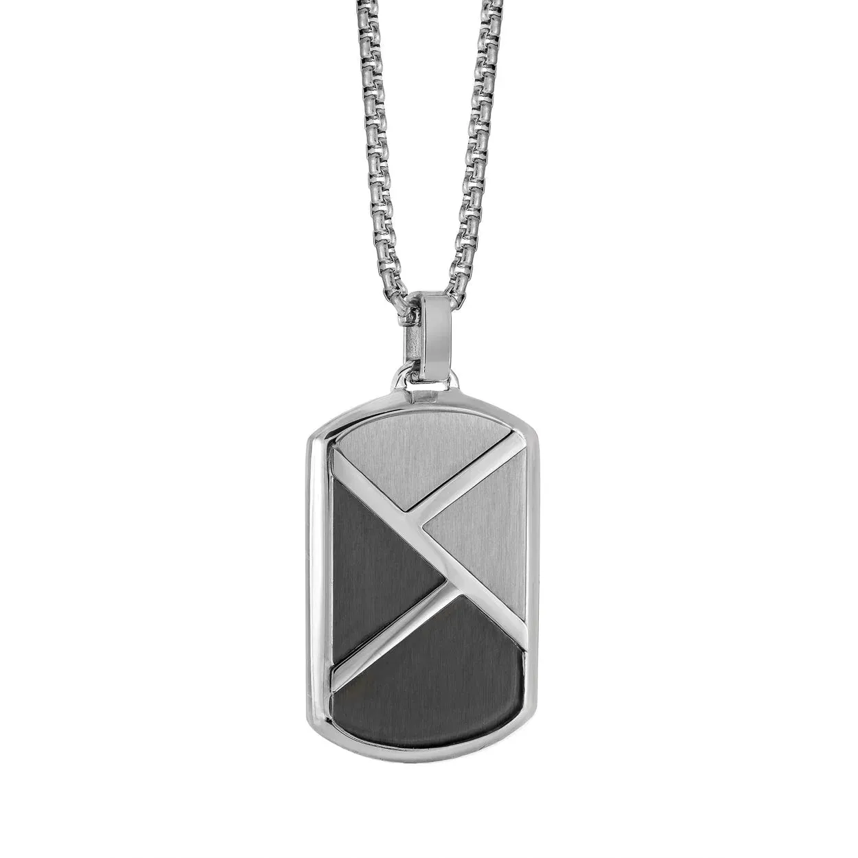 Matte Geometric Dog Tag