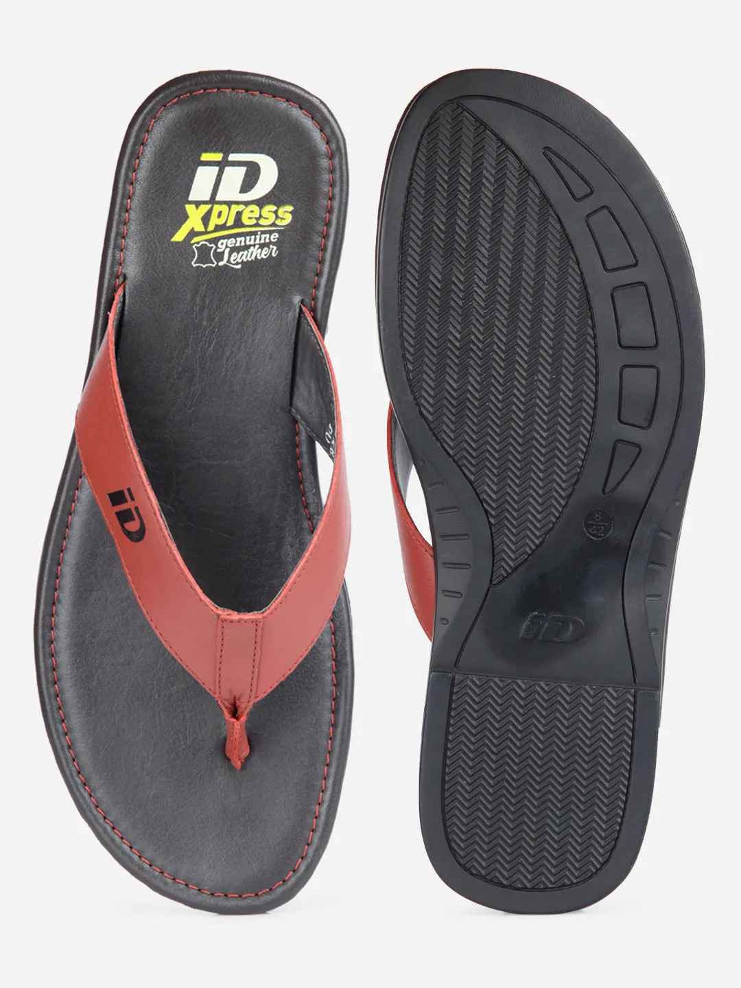 Men's Red Thong-Style Flat Casual Sandal (ID4135)