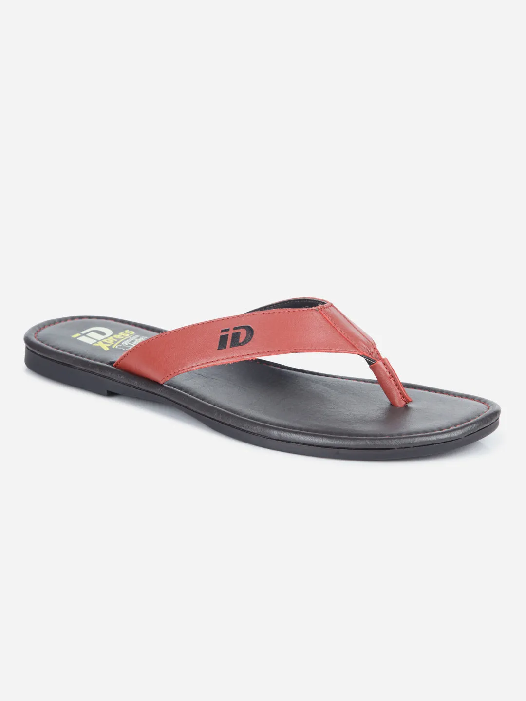 Men's Red Thong-Style Flat Casual Sandal (ID4135)