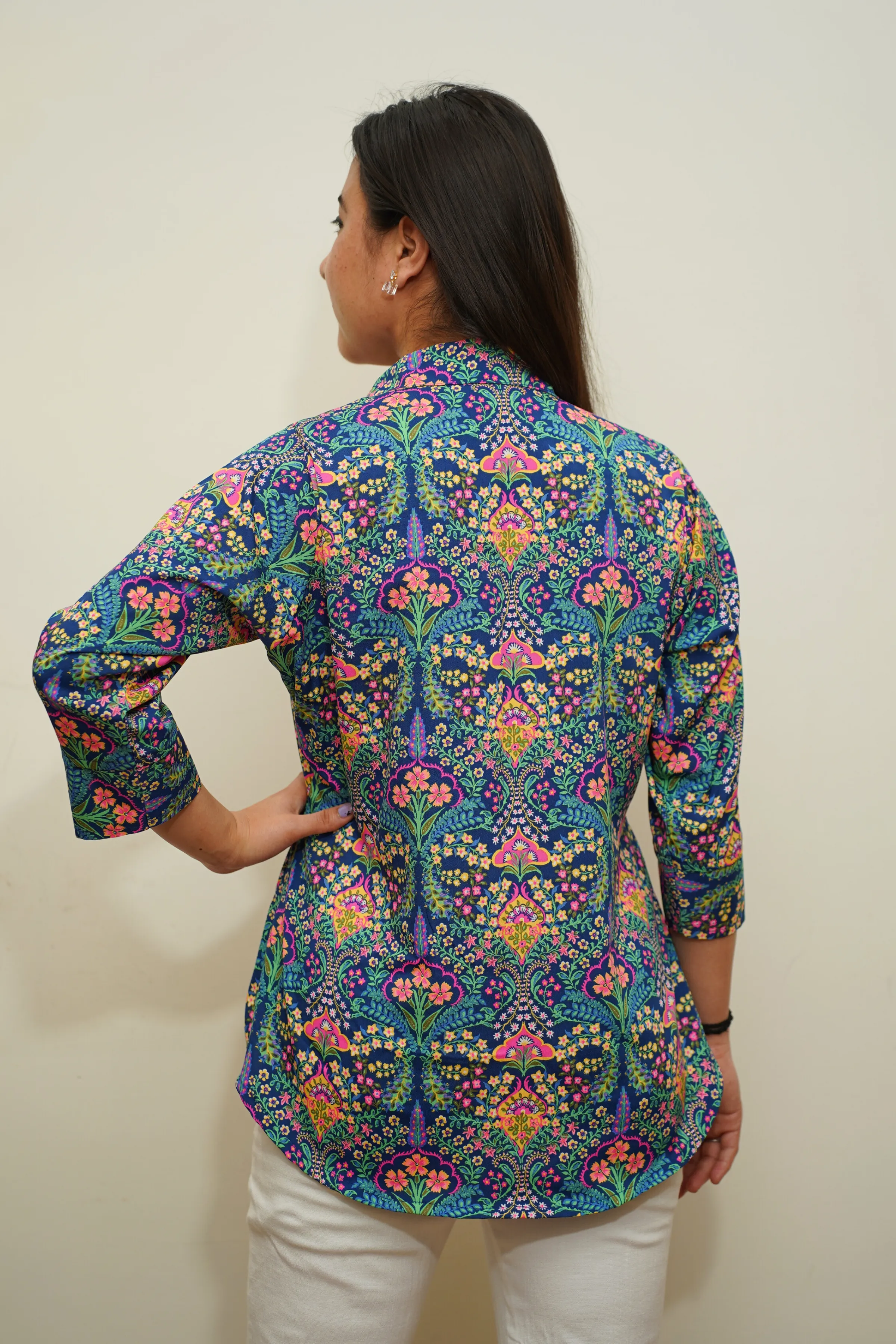 Neon Confetti Printed Shirt