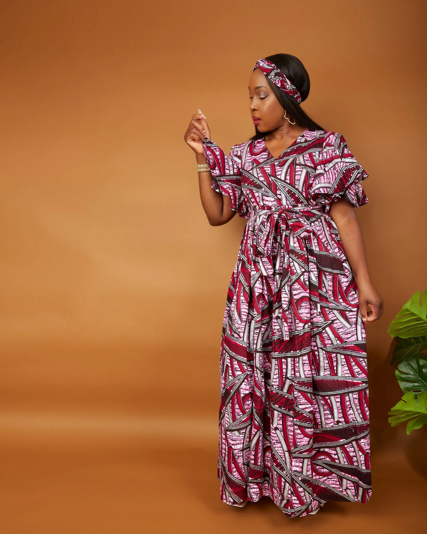 New in African Print Ankara Maxi Dress - Olivia