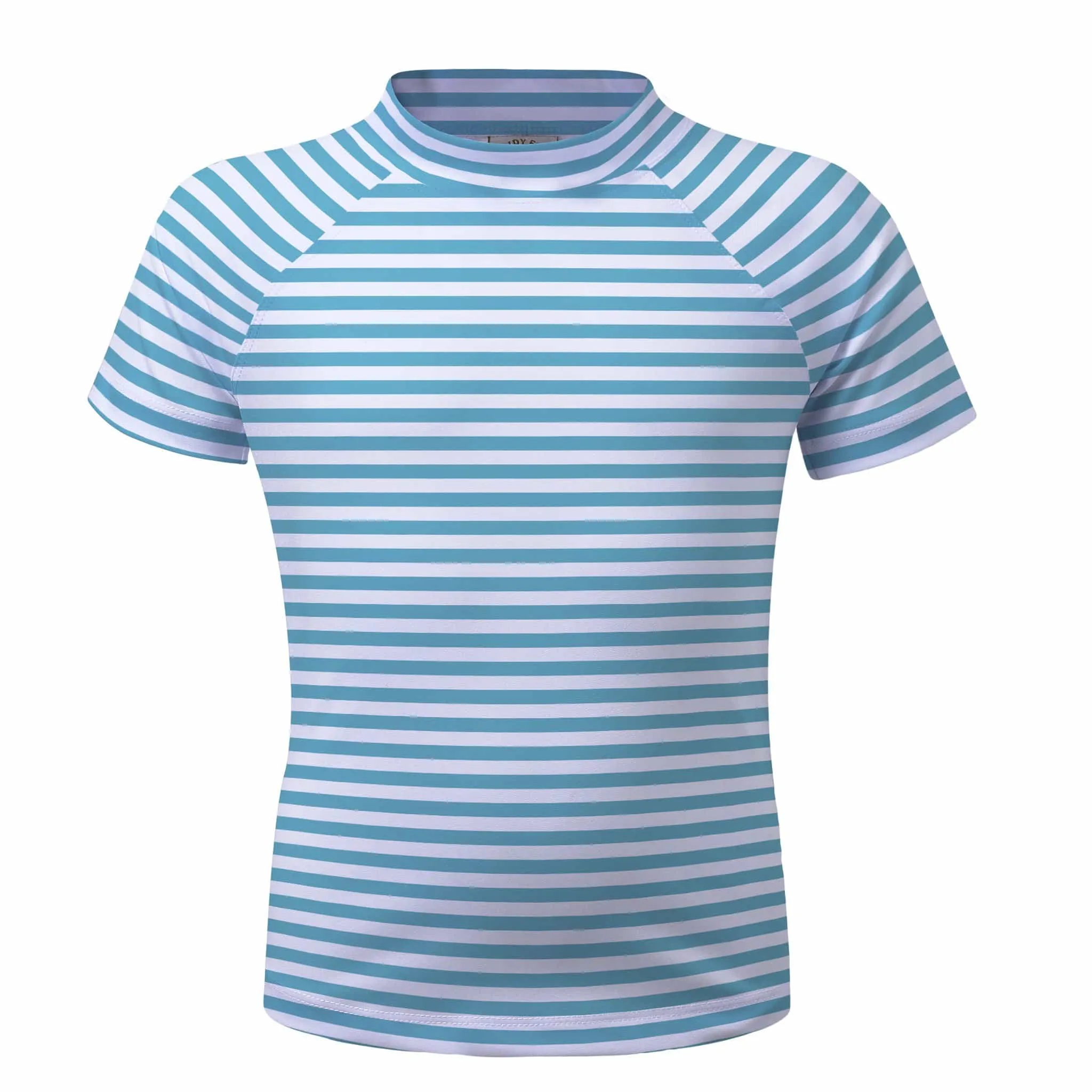 Noosa Blue Stripe Short Sleeve Rashie