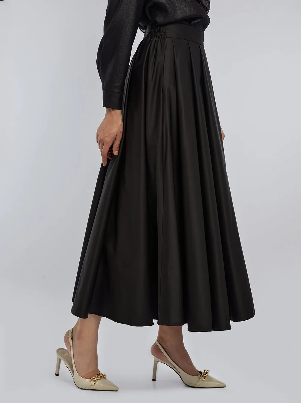 NURA SKIRT PLAIN BLACK