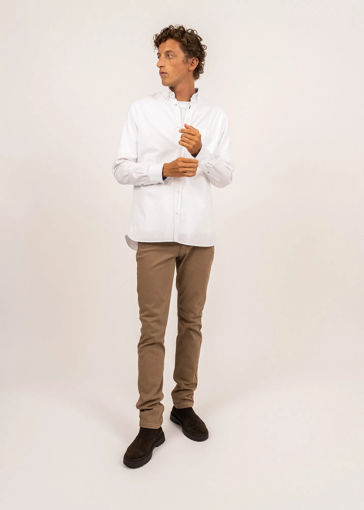 Oran classic shirt - in organic cotton (BLANC)