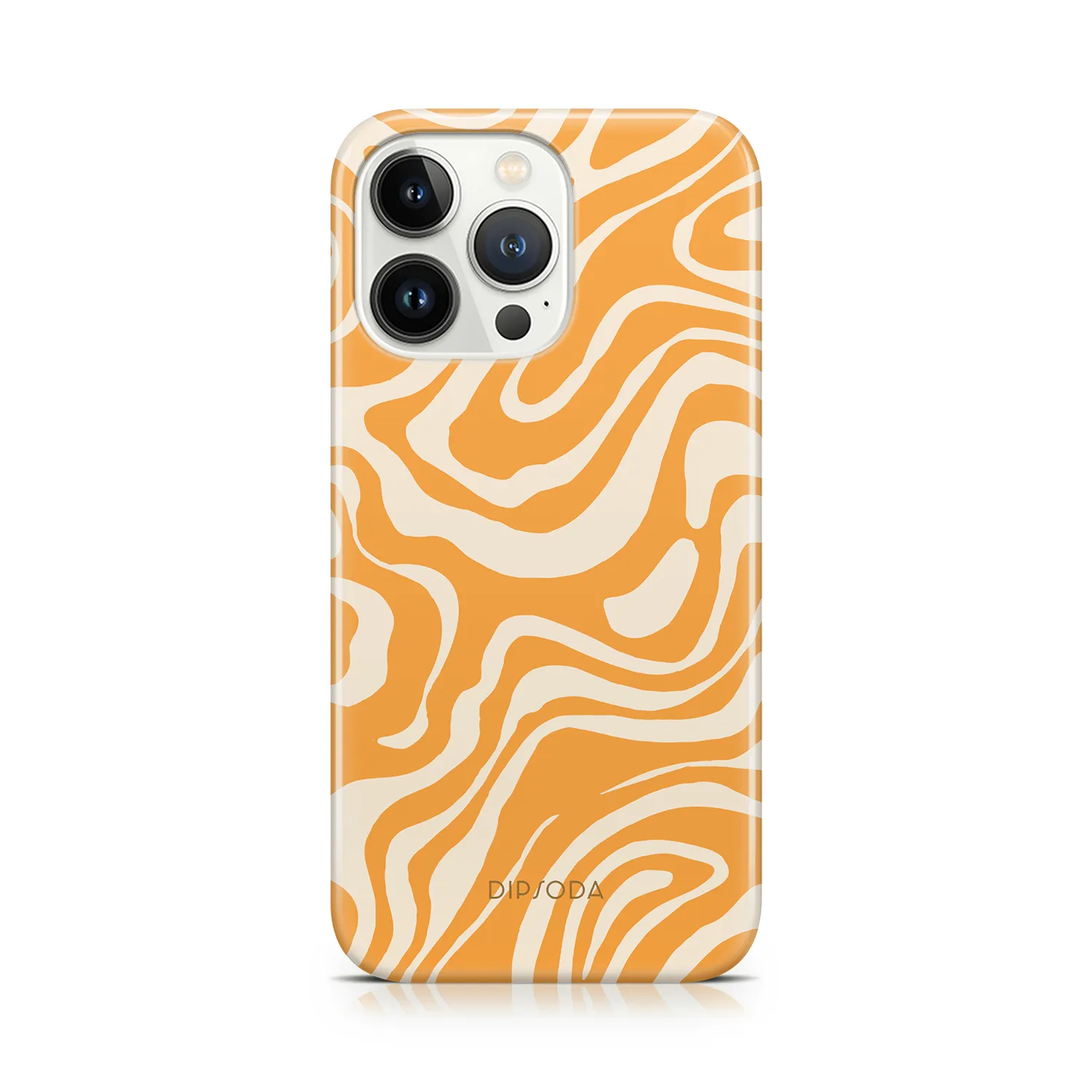 Orange Waves Phone Case